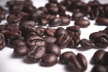 Close up of original coffee beans coming from vietnam, they are known for there strong but sweet taste!