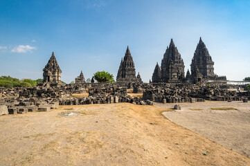 Prambanan or Rara Jonggrang is a 9th-century Hindu temple compound in Yogyakarta, Indonesia