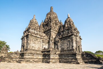 Fototapeta premium Prambanan or Rara Jonggrang is a 9th-century Hindu temple compound in Yogyakarta, Indonesia