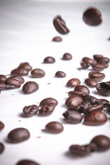 Close up of original coffee beans coming from vietnam, they are known for there strong but sweet taste!