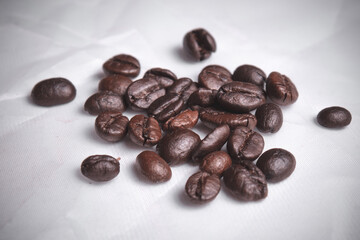 Close up of original coffee beans coming from vietnam, they are known for there strong but sweet taste!