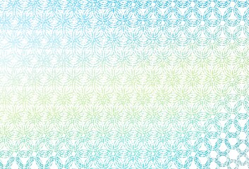 Light blue, yellow vector layout with circle shapes.