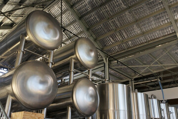 Large Beer brewing tanks