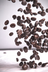 Close up of original coffee beans coming from vietnam, they are known for there strong but sweet taste!