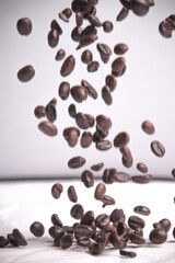 Close up of original coffee beans coming from vietnam, they are known for there strong but sweet taste!