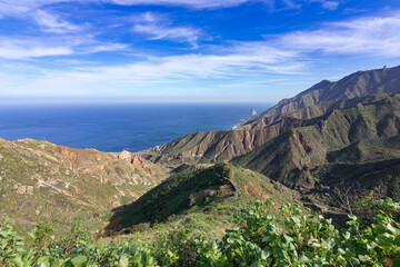 Views of Anaga Natural Park in the north of Tenerife