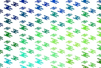 Light Green vector background with straight lines.