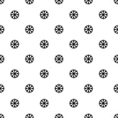 Vector seamless snowflakes pattern. Snowfall christmas background