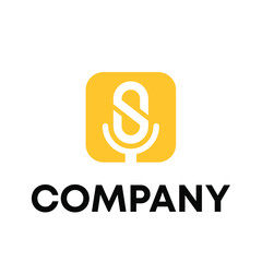Letter S microphone logo