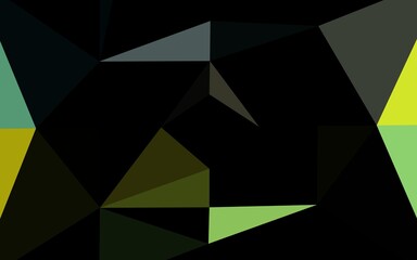 Fototapeta premium Dark Blue, Yellow vector abstract mosaic backdrop.