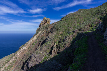 Views of Anaga Natural Park in the north of Tenerife