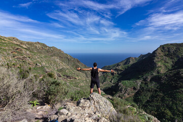 Views of Anaga Natural Park in the north of Tenerife