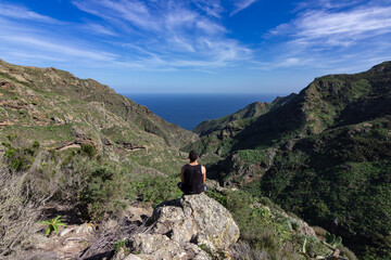 Views of Anaga Natural Park in the north of Tenerife