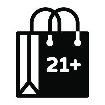 
21+ Shopping Bag Icon Of Solid Style 
