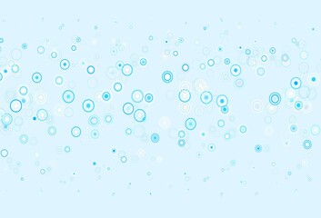 Fototapeta na wymiar Light Blue, Yellow vector background with bubbles.