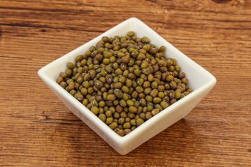 Vegetarian cuisine - dry green lentil