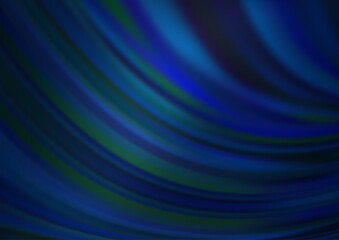 Dark BLUE vector background with bent lines.