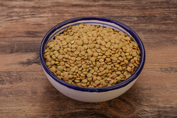 Vegan cuisine - Dry lentil heap