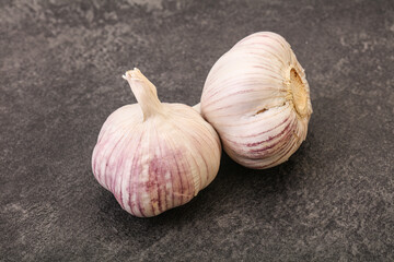 Fresh ripe and tasty garlic