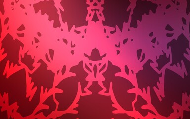 Dark Red vector natural abstract design. Modern geometrical abstract illustration with doodles drawn by child. The pattern can be used for wallpapers and coloring books.