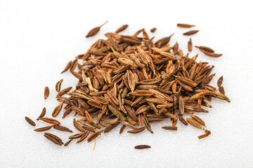 Dry zeera seeds in the bowl