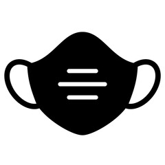 Face mask vector icon