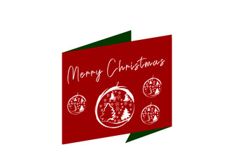 CMYK Merry Christmas. Christmas vector. Green and red vectors. Christmas card decoration. Christmas decoration ideas. Simplicity. Christmas Greeting card.