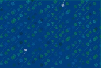 Light Blue, Green vector sketch texture.