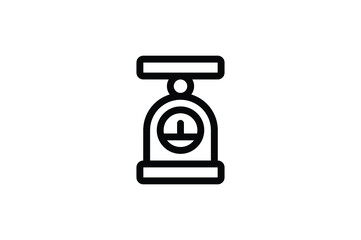 Kitchen Outline Icon - Kitchen Scale