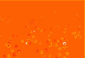 Light Orange vector backdrop with dots.