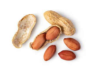 Peanut on a white