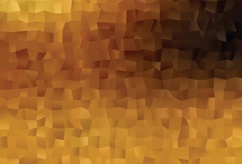 Dark Yellow, Orange vector polygonal background.