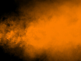 Fototapeta na wymiar orange smoke