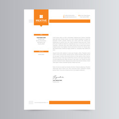 Clean and Modern Letterhead Template Design