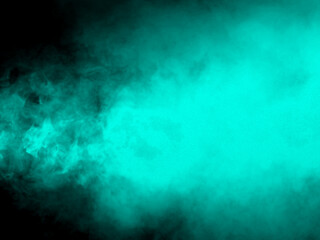 Obraz na płótnie Canvas smoke turquoise