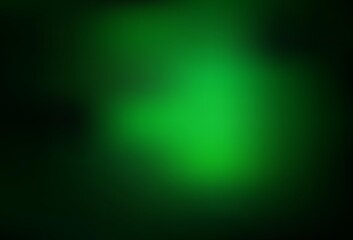 Dark Green vector blurred shine abstract texture.