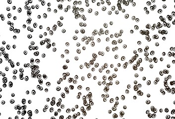 Light Black vector background with bubbles.