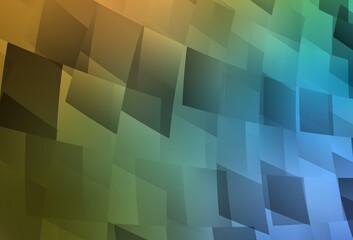 Light Blue, Yellow vector texture in rectangular style.