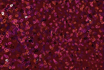 Dark Pink, Yellow vector texture with disks.