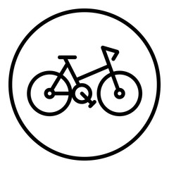 Cycle Transport Flat Icon Isolated On White Background