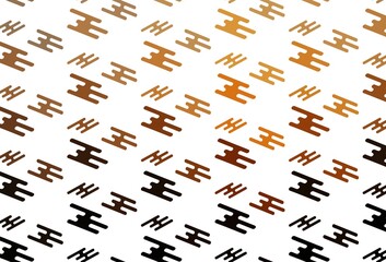 Light Orange vector pattern with narrow lines.