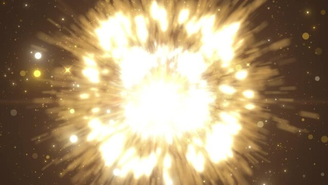 Particles transition logo light explosion dust