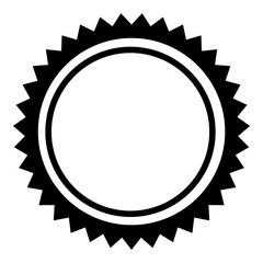 Warranty Stamp Sign Flat Icon Isolated On White Background