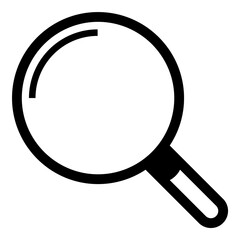 Magnifying Glass Search Zoom Flat Icon Isolated On White Background