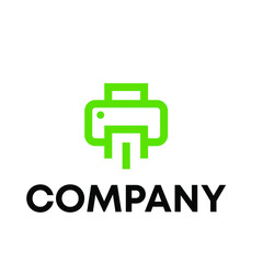 printer icon logo design