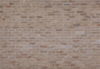 Brick Beige, brown, red texture. Tiling clean for background pattern.