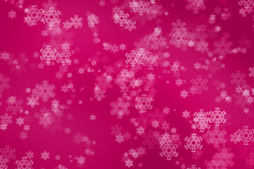 Pink background with snowflakes themem ideal for background,wallpaper etc.,