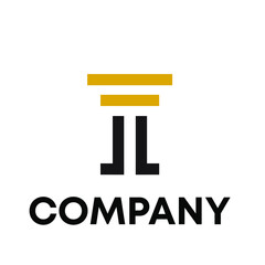 LL law logo design