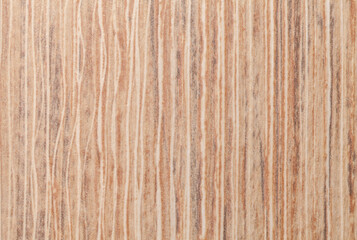 Texture of beige wooden background with striped pattern, closeup.