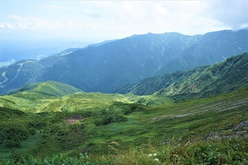 Fototapeta na wymiar 北アルプス連峰登山 - Northern Japan Alps, Nagano prefecture, Japan 